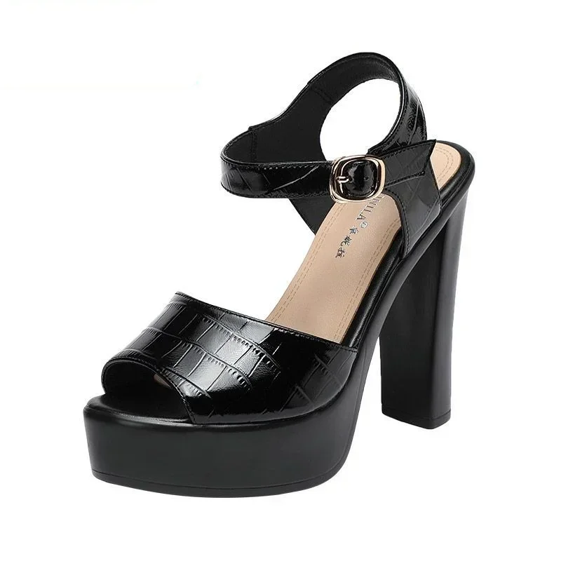 Casual Sandal Leather - 10cm 13cm Fashion Genuine Leather Sandals