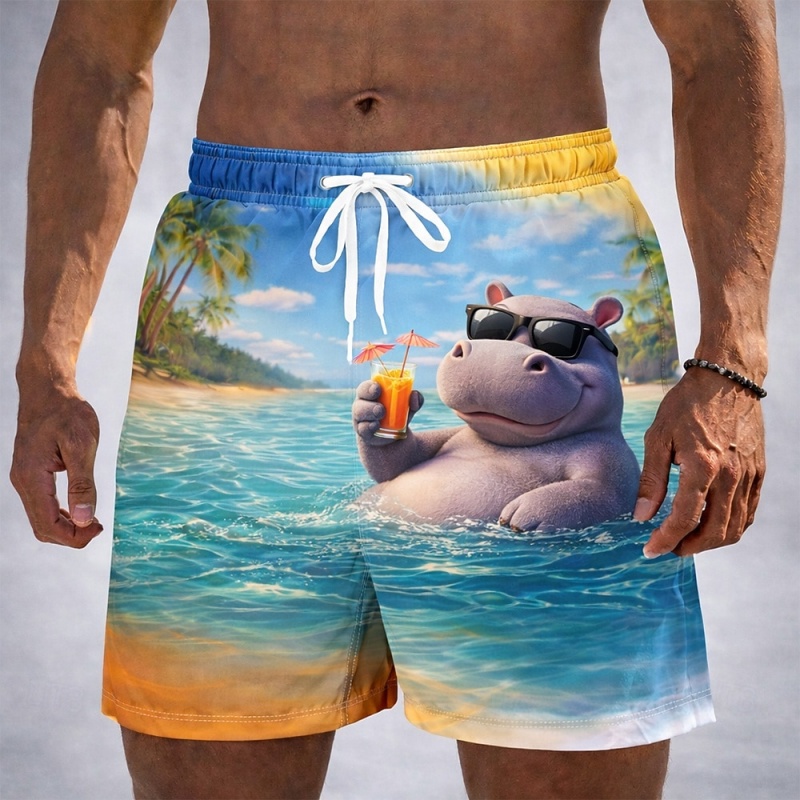 Funny Vacation Animal Graphic  - Trunks Board Surf review and price