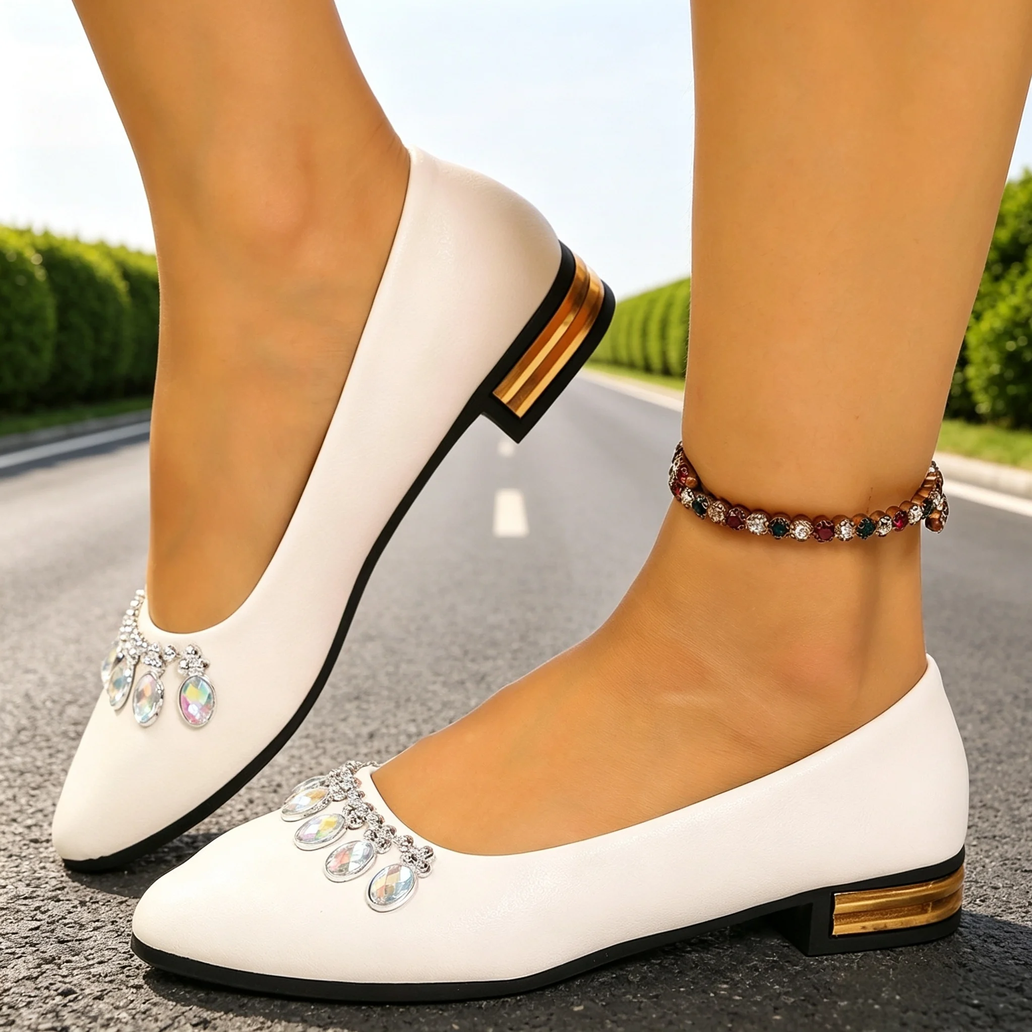 Women Flats Pointed Toe Ballet - Espadrille Slip On review and price
