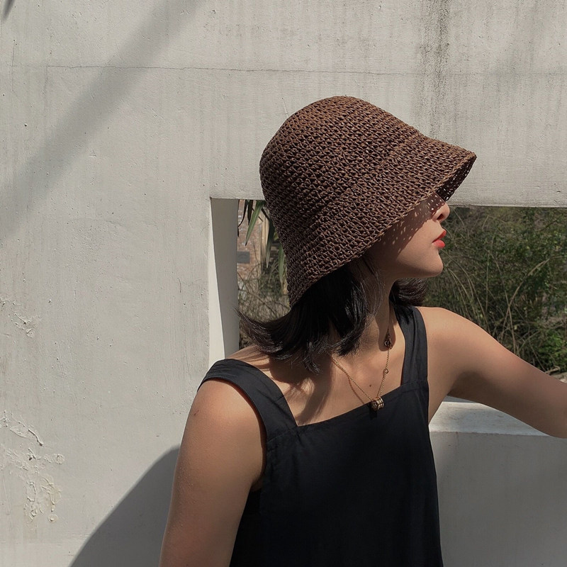 Foldable Handmade Woven Bucket - Bucket Hat Straw review and price
