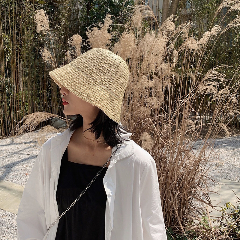 Foldable Handmade Woven Bucket - Bucket Hat Straw review and price